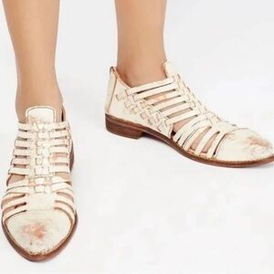 Bed Stu Las Cruces Ankle Boots Brown Leather Distressed Western Booties Size 10